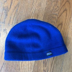 Patagonia Kid's 100% Polyester Blue Fleece Beanie Size S (3-5 Years Old )